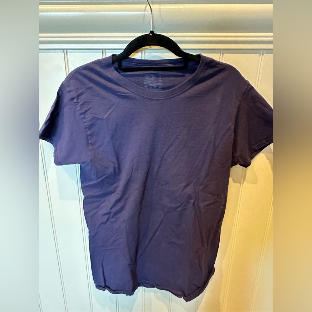 FRUIT OF THE LOOM Boys Size Dark Small Blue Short Sleeve Tee Shirt